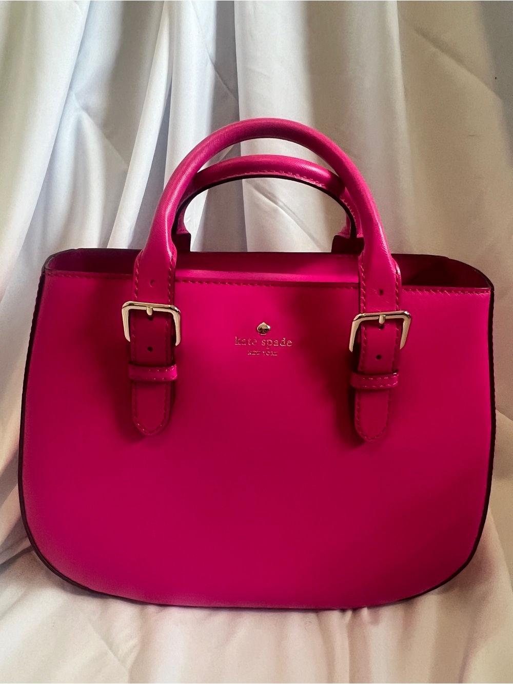 Kate Spade Charlotte Street Sylvie Hot Pink Satchel PXRU3896